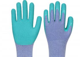 safety working latex foam coat protection gloves